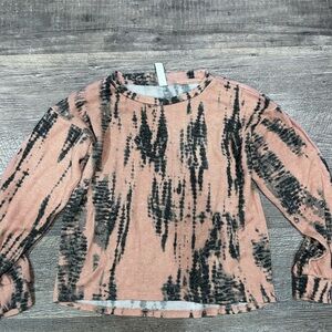 Kids Artistic Long Sleeve Tie-Dye Top